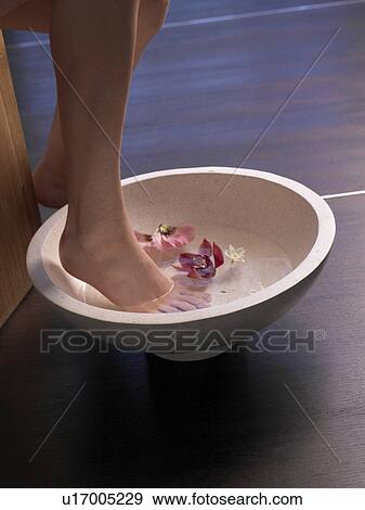 Stock Photo - Foot bath. Fotosearch