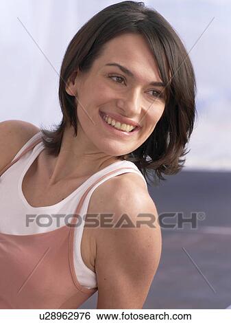 Woman in sport wear View Large Photo Image Stock Photograph - Woman in sport wear. Fotosearch
