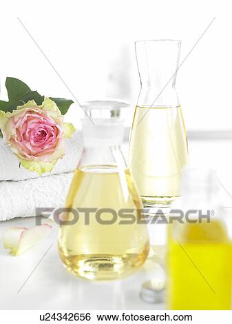 Stock Photograph - Beauty care oils. Fotosearch