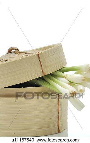 Bamboo Steamer and scallions View Large Photo Image Stock Image - Bamboo Steamer and scallions. Fotosearch