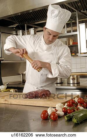 Stock Photograph - Cooking roast. Fotosearch