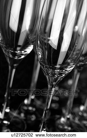 Stock Image - Sparkling wine glasses. Fotosearch
