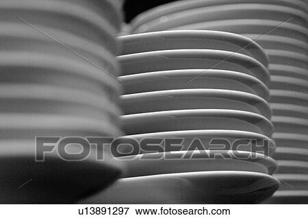 Stacked plates View Large Photo Image Stock Photo - Stacked plates. Fotosearch