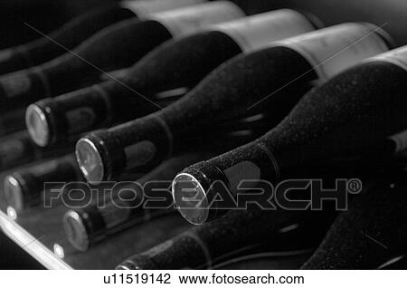 Stock Image - Wine bottles. Fotosearch