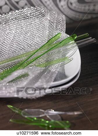Cocktailbar, plastic cutlery View Large Photo Image Stock Photograph - Cocktailbar, plastic cutlery. Fotosearch