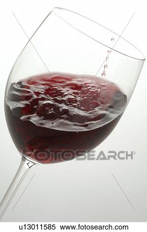 Stock Photography - Glas of red wine. Fotosearch
