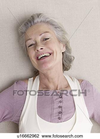 Stock Image - Portrait of Senior adult. Fotosearch