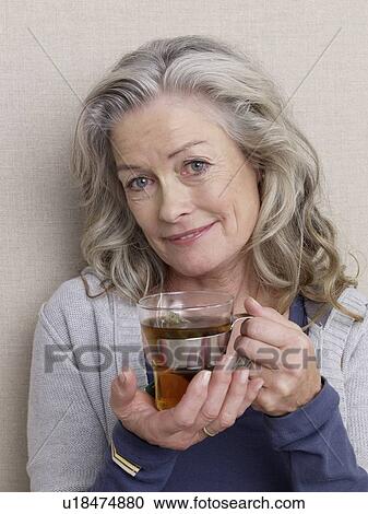 Stock Image - Senior adult in sports clothing. Fotosearch