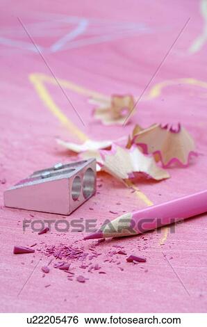 Crayon and pencil sharpener View Large Photo Image Stock Photograph - Crayon and pencil sharpener. Fotosearch