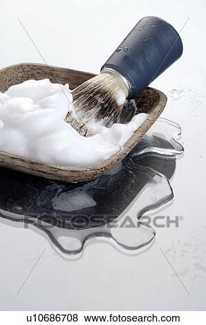 Men's Spa: Shaving brush View Large Photo Image Stock Photo - Men's Spa: Shaving brush. Fotosearch