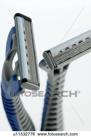 Stock Photograph - Men's Spa: Wet shaver. Fotosearch