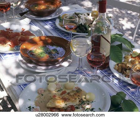 Table with tapas and wine View Large Photo Image Stock Photograph - Table with tapas and wine. Fotosearch