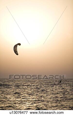 Kitesurfing View Large Photo Image Stock Photo - Kitesurfing. Fotosearch