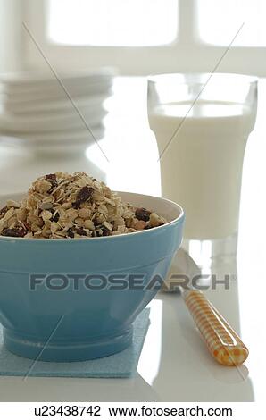 Stock Image - a bowl with cereals. Fotosearch