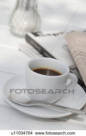 Picture - a cup of coffee. Fotosearch