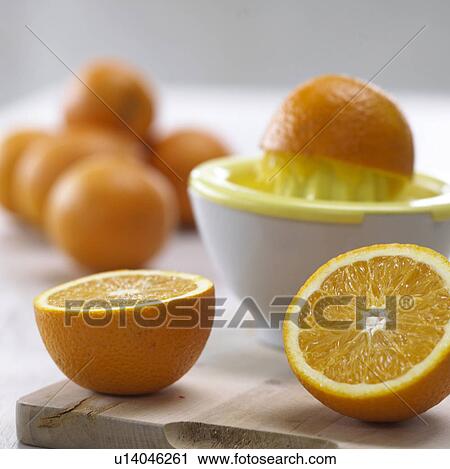 Stock Image - fresh pressed orange juice. Fotosearch