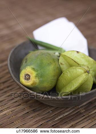 papaya and carambola View Large Photo Image Stock Photograph - papaya and carambola. Fotosearch