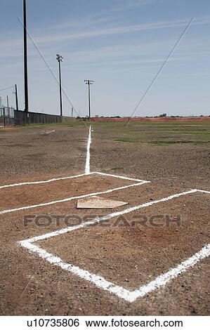 Baseball home plate View Large Photo Image Stock Photograph - Baseball home plate. Fotosearch