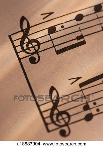 Close-up of sheet music, studio shot View Large Photo Image Picture - Close-up of sheet music, studio shot. Fotosearch