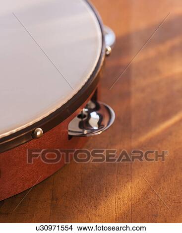 Close-up of tambourine View Large Photo Image Picture - Close-up of tambourine. Fotosearch