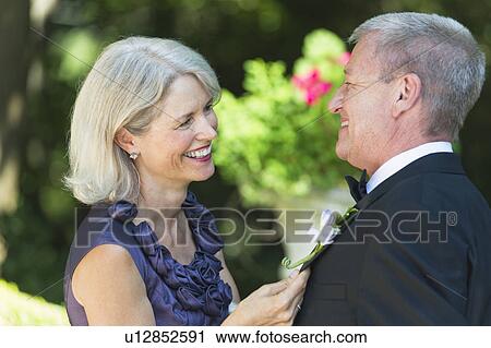Stock Image - Elegant senior couple. Fotosearch