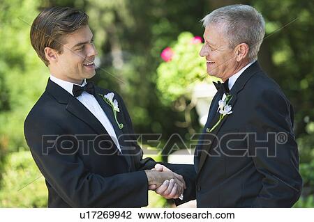 Father with bridegroom at wedding View Large Photo Image Stock Image - Father with bridegroom at wedding. Fotosearch