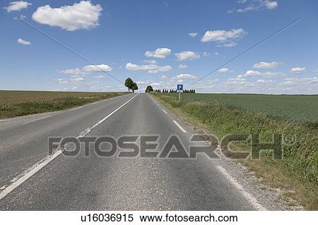 France, Picardy, Somme, Peronne, Rural highway View Large Photo Image Stock Photography - France, Picardy, Somme, Peronne, Rural highway. Fotosearch