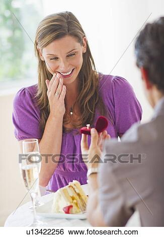 Man proposing to woman View Large Photo Image Stock Photograph - Man proposing to woman. Fotosearch