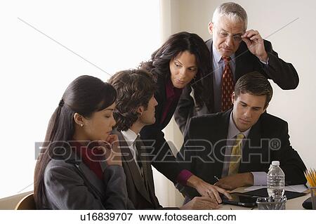 People at business meeting View Large Photo Image Stock Photo - People at business meeting. Fotosearch