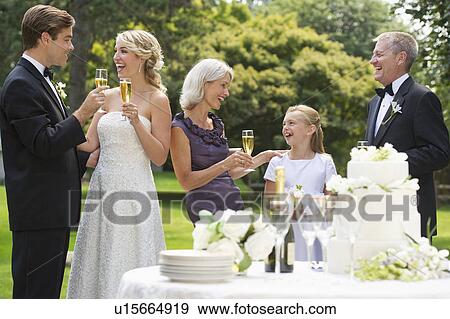 Stock Photo - People at wedding reception. Fotosearch