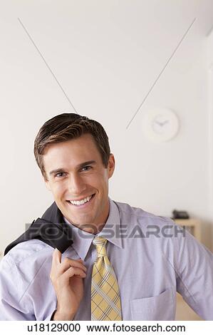 Stock Image - Portrait of businessman. Fotosearch