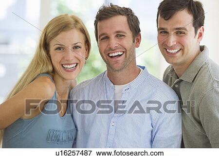 Portrait of group of friends laughing View Large Photo Image Stock Photo - Portrait of group of friends laughing. Fotosearch
