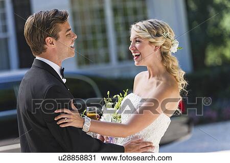 Stock Image - Portrait of married couple. Fotosearch