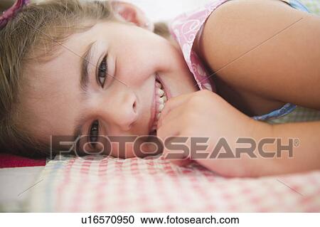 Portrait of smiling girl ( 6-7) View Large Photo Image Stock Image - Portrait of smiling girl ( 6-7). Fotosearch