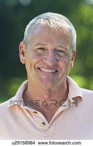 Picture - Portrait of smiling senior man. Fotosearch