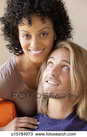 Portrait of young couple View Large Photo Image Stock Image - Portrait of young couple. Fotosearch