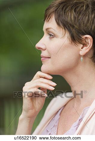 profile of mature woman View Large Photo Image Stock Image - profile of mature woman. Fotosearch