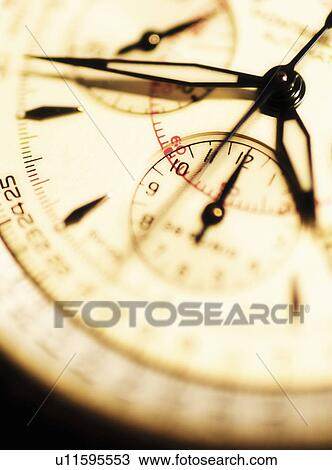 Stock Image - Studio detail of wristwatch. Fotosearch