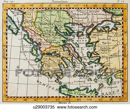 Stock Photography - Studio shot of antique map. Fotosearch