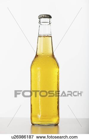 Stock Photo - Studio shot of beer bottle. Fotosearch