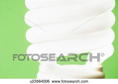 Stock Photograph - Studio shot of energy efficient lightbulb. Fotosearch