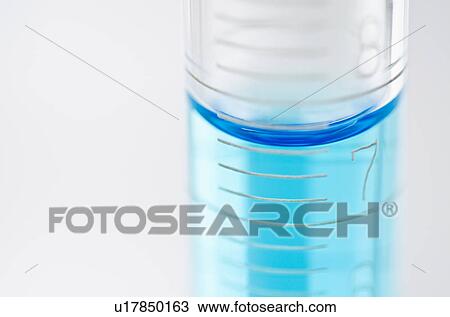 Studio shot of laboratory beaker with blue liquid View Large Photo Image Stock Image - Studio shot of laboratory beaker with blue liquid. Fotosearch