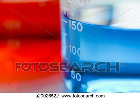 Stock Image - Studio shot of laboratory beakers. Fotosearch