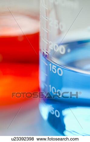 Stock Photo - Studio shot of laboratory beakers. Fotosearch