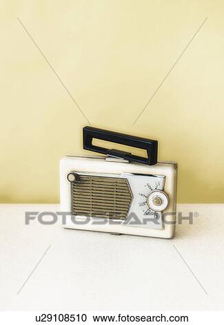 Stock Image - Studio shot of transistor radio. Fotosearch