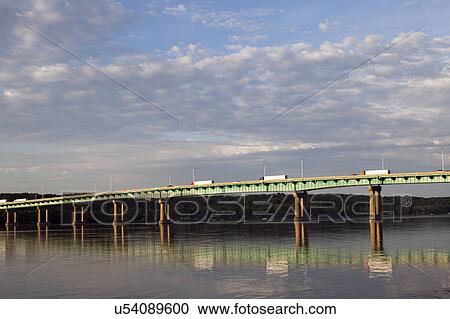 USA, Bridge on Mississippi River View Large Photo Image Stock Image - USA, Bridge on Mississippi River. Fotosearch