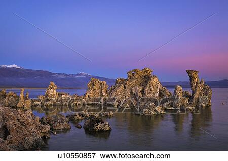 USA, California, Mono Lake with tufa rocks View Large Photo Image Stock Photo - USA, California, Mono Lake with tufa rocks. Fotosearch
