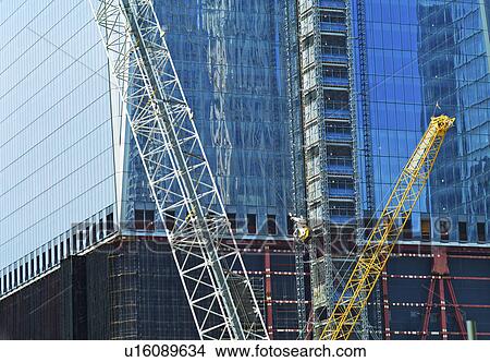 USA, New York, New York City, Lower Manhattan, Ground Zero, Freedom Tower construction site View Large Photo Image Picture - USA, New York, New York City, Lower Manhattan, Ground Zero, Freedom Tower construction site. Fotosearch