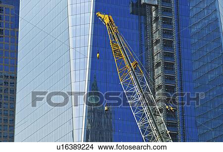 USA, New York, New York City, Lower Manhattan, Ground Zero, Freedom Tower construction site View Large Photo Image Picture - USA, New York, New York City, Lower Manhattan, Ground Zero, Freedom Tower construction site. Fotosearch