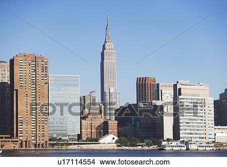 USA, New York State, New York City, Manhattan, Empire State Building View Large Photo Image Picture - USA, New York State, New York City, Manhattan, Empire State Building. Fotosearch